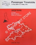 Western Passenger Timetable - London, South Wales, West of England 4 May 1970 to 2 May 1971 by British Rail Western Region